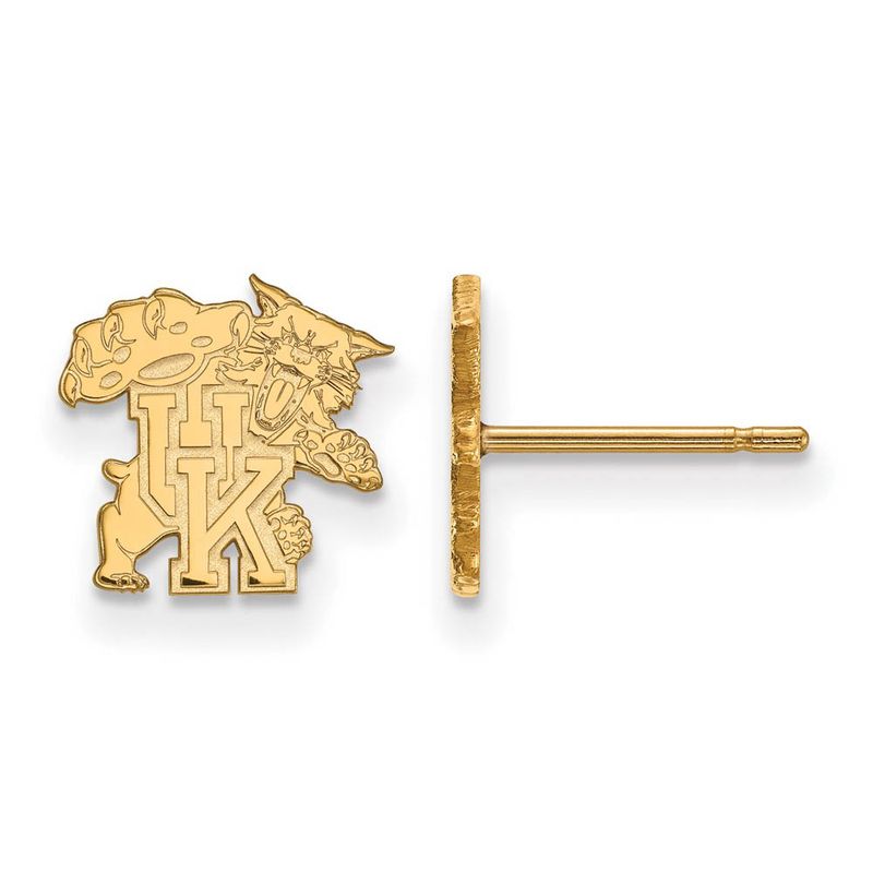 14k Yellow Gold University Of Kentucky Xs (Tiny) Post Earrings